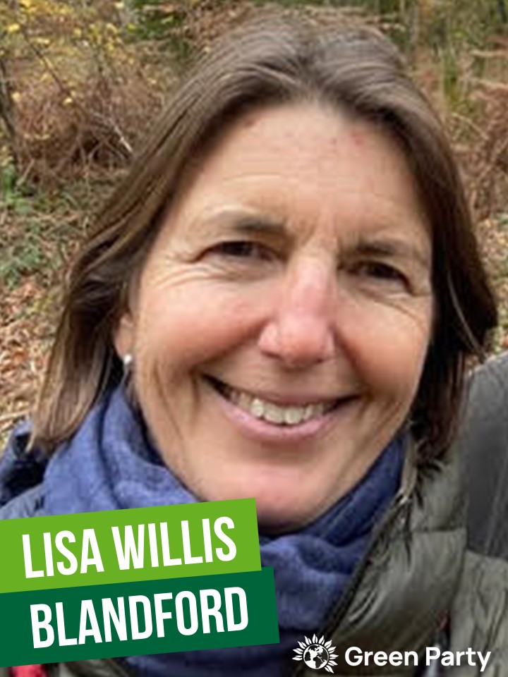 Lisa Willis is a Green Party candidate for Blandford in the Dorset Council local elections on May 2nd