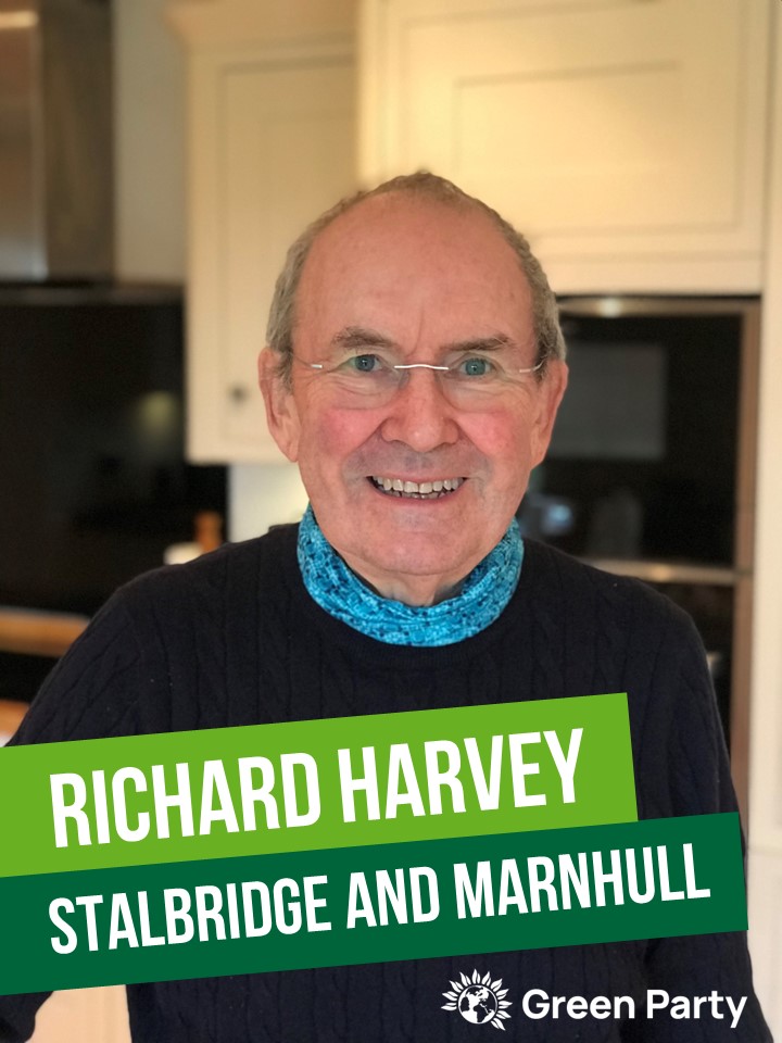 Richard Harvey is the Green Party candidate for Stalbridge and Marnhull in the Dorset Council local elections on May 2nd