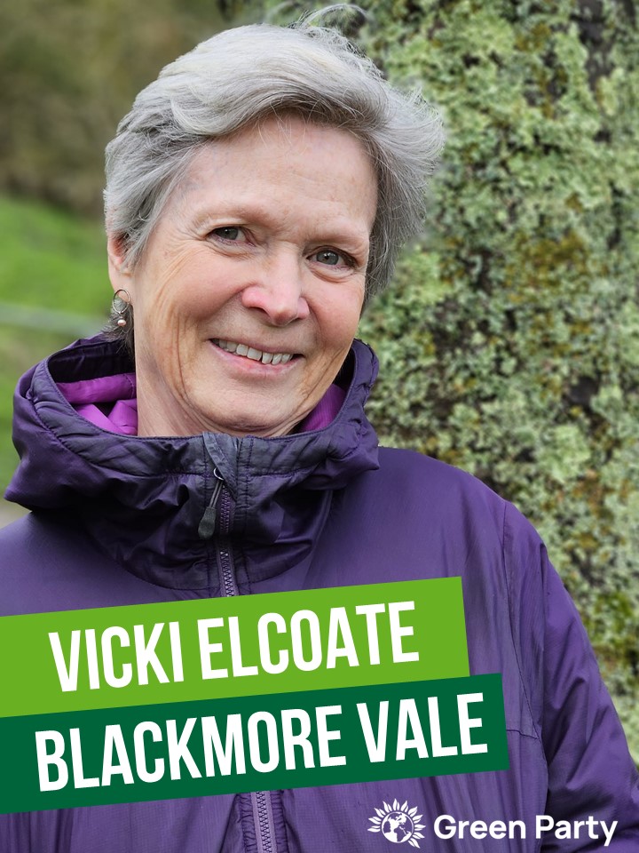 Vicki Elcoate is the Green Party candidate for Blackmore Vale in the Dorset Council local elections on May 2nd